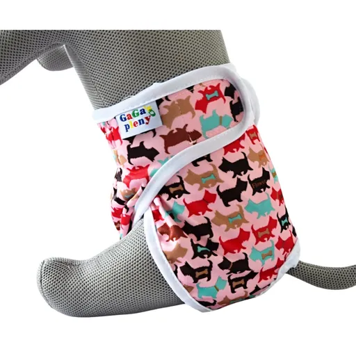 GaGa's pleny Kalhotky pro psy Růžový pes L