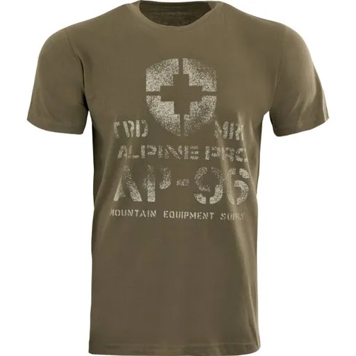 ALPINE PRO MERES Pánské triko, tmavě zelená, velikost