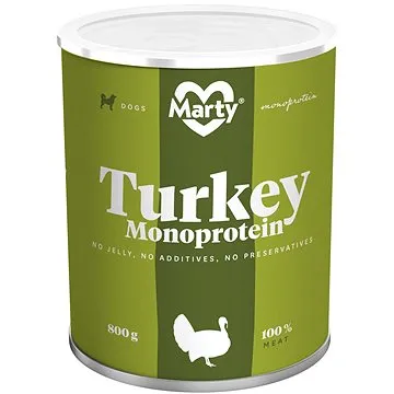 MARTY Monoprotein 100% maso krůtí 800 g (8595174340660)