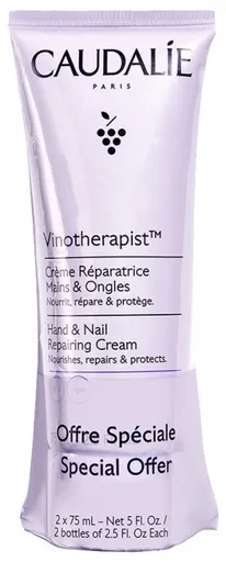 Caudalie Sada krémů na ruce a nehty Vinotherapist (Hand and Nail Cream Duo) 2 x 75 ml
