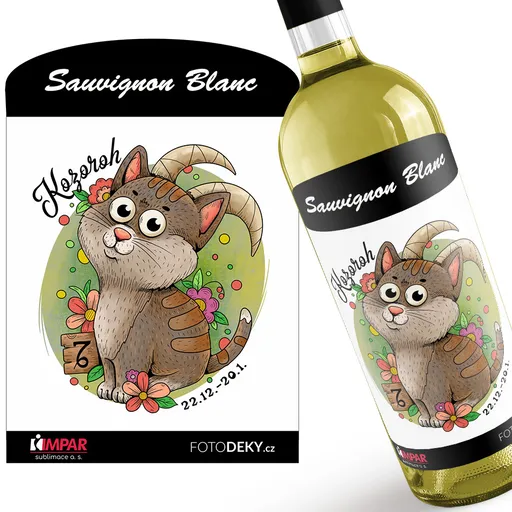 Víno Kočičí znamení – kozoroh (Druh Vína: Bílé víno)
