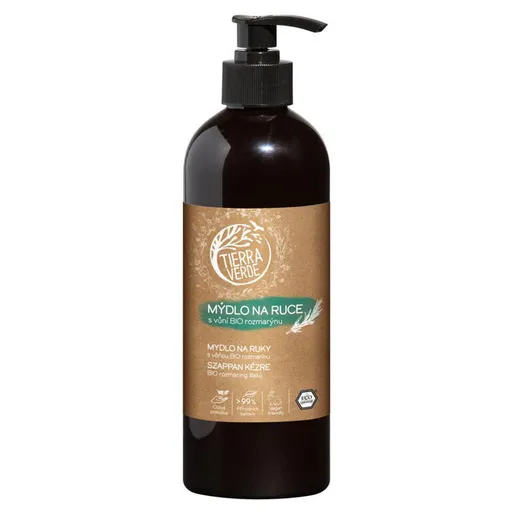 Tierra Verde tekuté mýdlo na ruce s vůní BIO rozmarýnu 480 ml