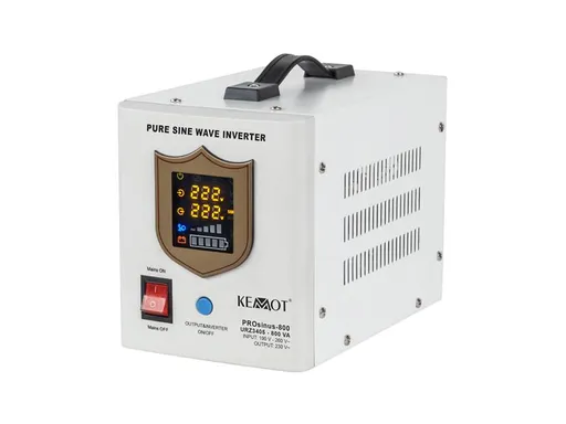 Zdroj záložní KEMOT PROsinus-800 12V 230V 800VA 500W White - rozbaleno