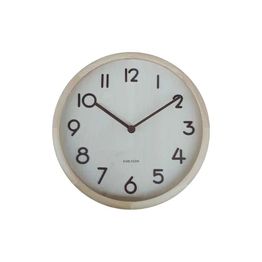 Karlsson 6021WD designové nástěnné hodiny bílá, pr. 30 cm