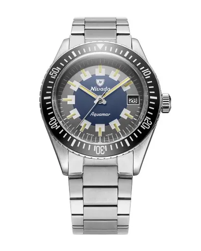 Nivada Grenchen Aquamar Vintage - Flat Link Bracelet