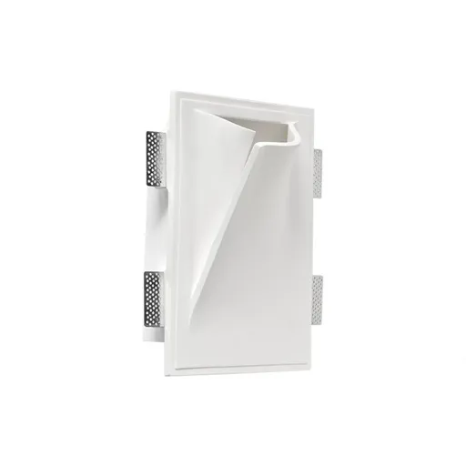 ACA Lighting sádrové nástěnné zapuštěné bezrámečkové svítidlo GEO 1xE14 G8051L