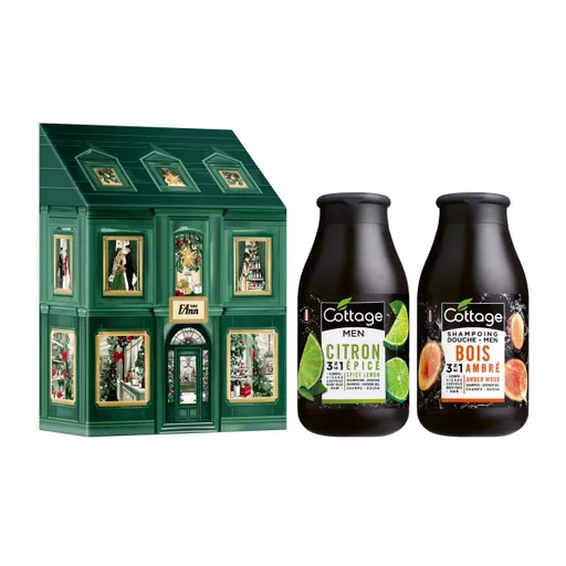 Cottage Stylové sprchové gely pro muže dárkové balení sprchových gelů pro může 3v1 2x250ml