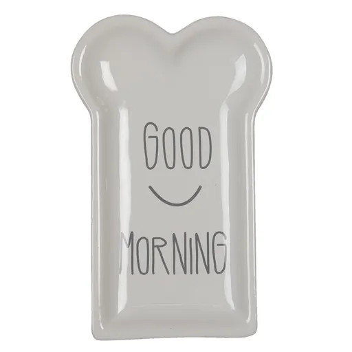 Keramický talířek Good Morning - 10*17*2 cm 6CE1367