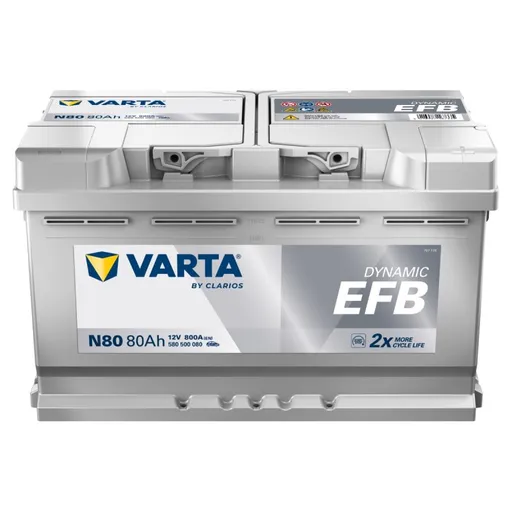 Autobaterie Varta Dynamic EFB 80Ah, 12V, 800A, N80