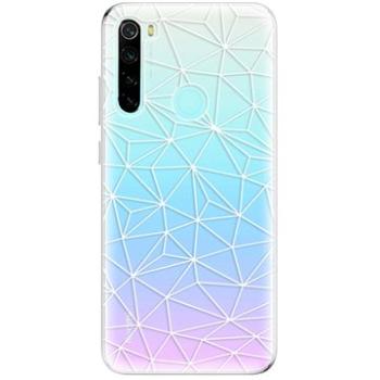 iSaprio Abstract Triangles 03 - white pro Xiaomi Redmi Note 8 (trian03w-TPU2-RmiN8)