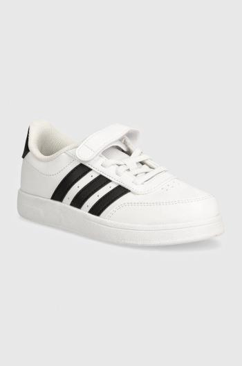 Dětské sneakers boty adidas BREAKNET 2.0 EL C bílá barva, IE3792