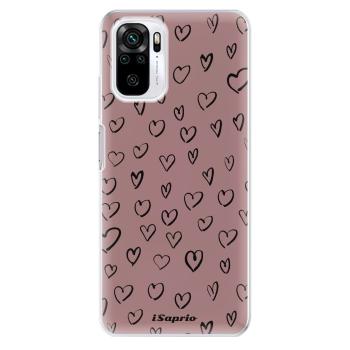 Odolné silikonové pouzdro iSaprio - Heart Dark - Xiaomi Redmi Note 10 / Note 10S