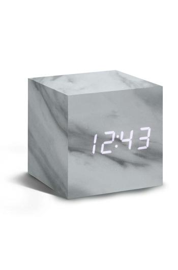 Stolní hodiny Gingko Design Cube Marble Click Clock