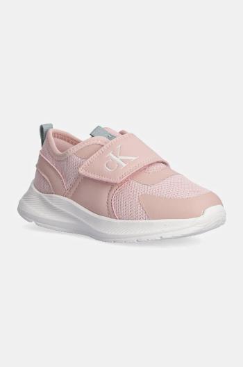 Dětské sneakers boty Calvin Klein Jeans růžová barva, V1A9-80992