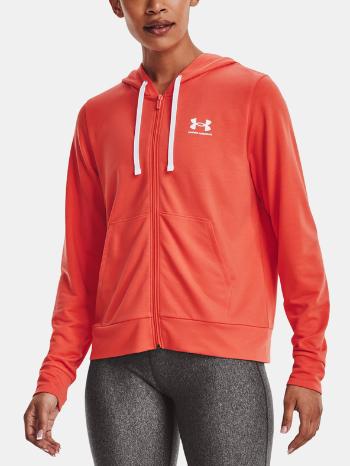 Under Armour Rival Terry FZ Mikina Oranžová