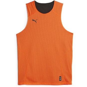 Puma HOOPS TEAM REVERSE PRACTICE JERSEY Pánský basketballový dres, oranžová, velikost