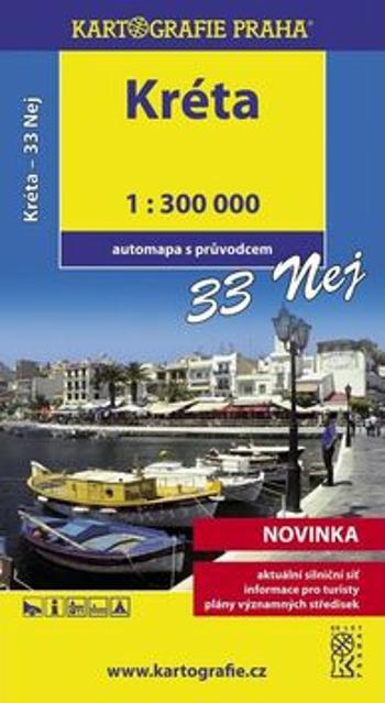 Kréta - 33 nej…/ 1:300T, automapa s průvodcem