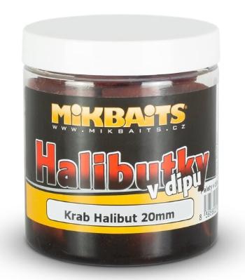 Mikbaits pelety halibutky v dipu 20 mm 250 ml - krab halibut