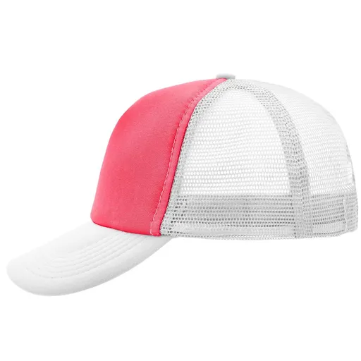 Myrtle Beach (Daiber) 5 panelová kšiltovka MB070 - Neonově růžová / bílá | uni