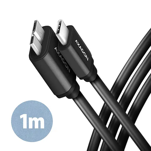 AXAGON BUMM3-CM10AB, SPEED kabel Micro-B USB