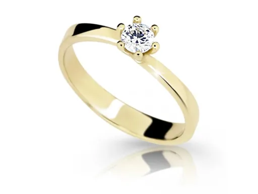Cutie Jewellery Zásnubní prsten ze žlutého zlata Z6904-1903-10-X-1 56 mm