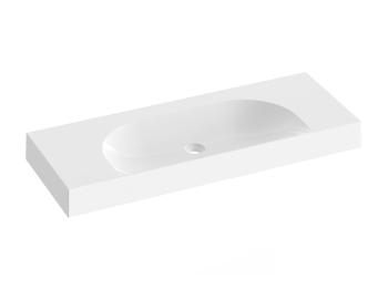 Umývadlo Ravak Lite 120x45 cm bez otvoru pre batériu, bez prepadu XJX01312000