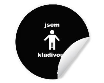 Samolepky kruh Jsem kladivoun