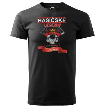 Tričko Hasičské legendy – měsíce (pánské) (Měsíc: 02 – Únor)