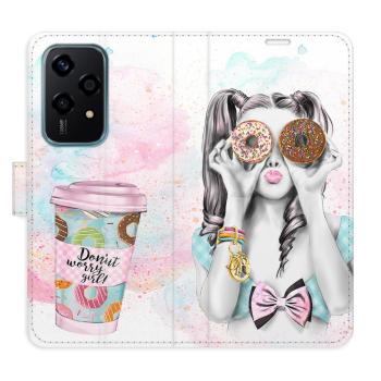 Flipové pouzdro iSaprio - Donut Worry Girl - Honor 200 Lite