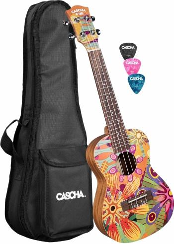 Cascha HH 2607 Art Series Flowers Koncertní ukulele