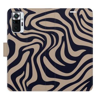 Flipové pouzdro iSaprio - Zebra Black 02 - Xiaomi Redmi Note 10 Pro