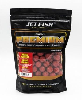 Jet fish boilie premium clasicc 700 g 20 mm - mango meruňka