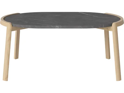 Konferenční stolek Mix 95 x 61 cm, více variant - Bolia Varianta: Pietra Grey marble | White pigmented oiled oak, Solid | v. 42 cm