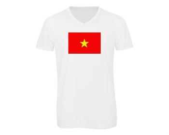 Pánské triko s výstřihem do V Vietnam