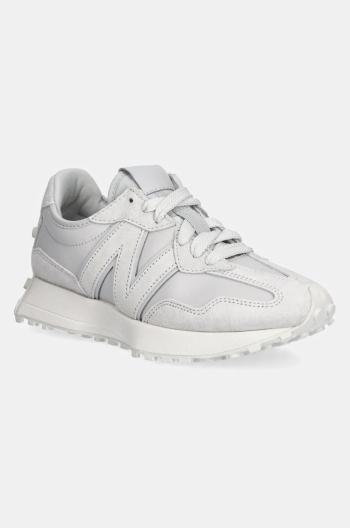 Semišové sneakers boty New Balance 327 šedá barva, U327LQ