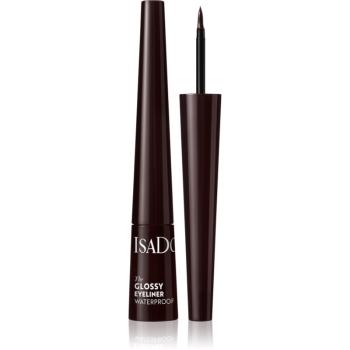 IsaDora Glossy Eyeliner voděodolná oční linka odstín 42 Dark Brown 2,5 ml