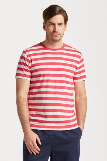 TRIČKO GANT MULTISTRIPE T-SHIRT MAGENTA PINK