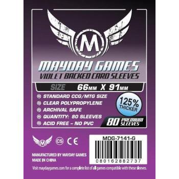 Mayday Games Kártyavédő kártyajátékokhoz (80 db-os csomag) 66 x 91 mm (lila hátlap)