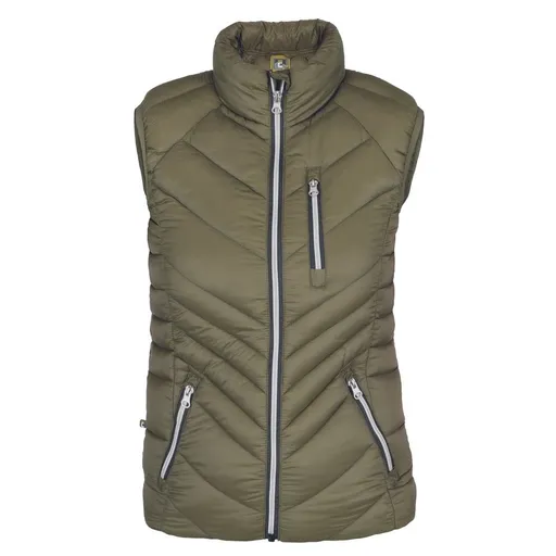 Cerva Dámská zateplená vesta L-SURE SYLVIA LADY - Olivová | 2XL