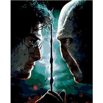 Zuty - Malování podle čísel - HARRY POTTER TVÁŘÍ V TVÁŘ VOLDEMORTOVI, 40x50 cm, vypnuté plátno na rá (HRAmmb00007nad)