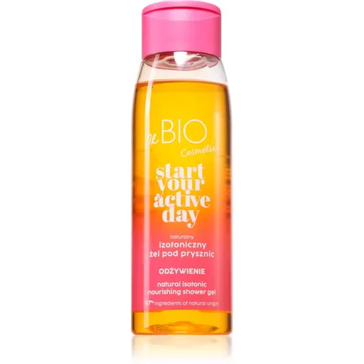 beBIO Start Your Active Day vyživující sprchový gel pro ženy 400 ml