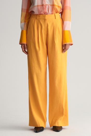 KALHOTY GANT REL STRETCH LINEN TAILORED PANT MEDAL YELLOW