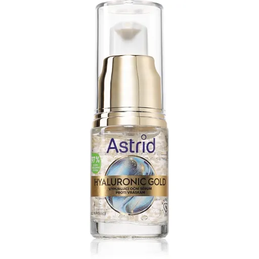 Astrid Hyaluronic Gold liftingové oční sérum s niacinamidem 15 ml