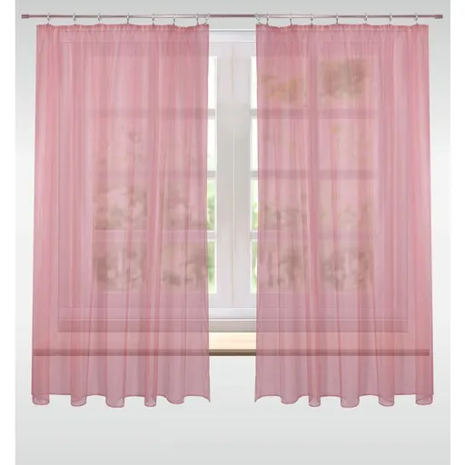 Záclona žakárová, Sita metráž, bordová 250 cm