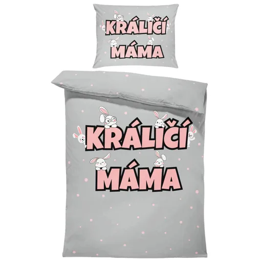 Povlečení Králičí máma (Rozměr : 1x140/220 + 1x90/70)