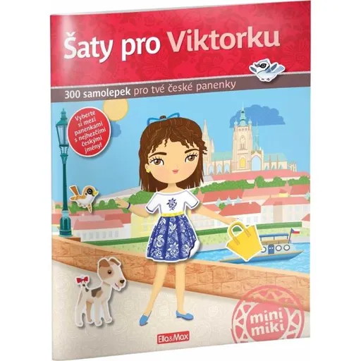 ELLA & MAX ŠATY PRO VIKTORKU Kniha samolepek, mix, velikost