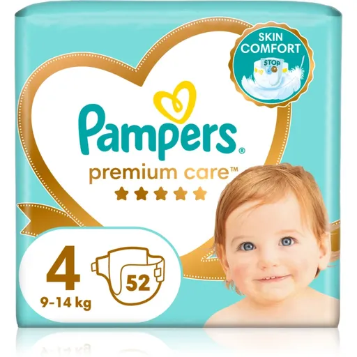 Pampers Premium Care Size 4 jednorázové pleny 9-14 kg 52 ks