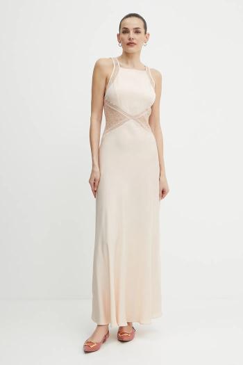 Šaty Twinset béžová farba, maxi, áčkový strih, 251TT2112