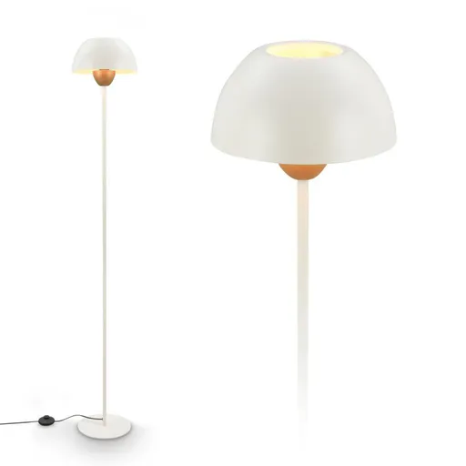 BRILONER Gryde stojanová lampa – s vypínačem, E27 patice, max. 10W, kávová/světlešedá 1591011