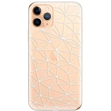 iSaprio Abstract Triangles 03 - white pro iPhone 11 Pro (trian03w-TPU2_i11pro)